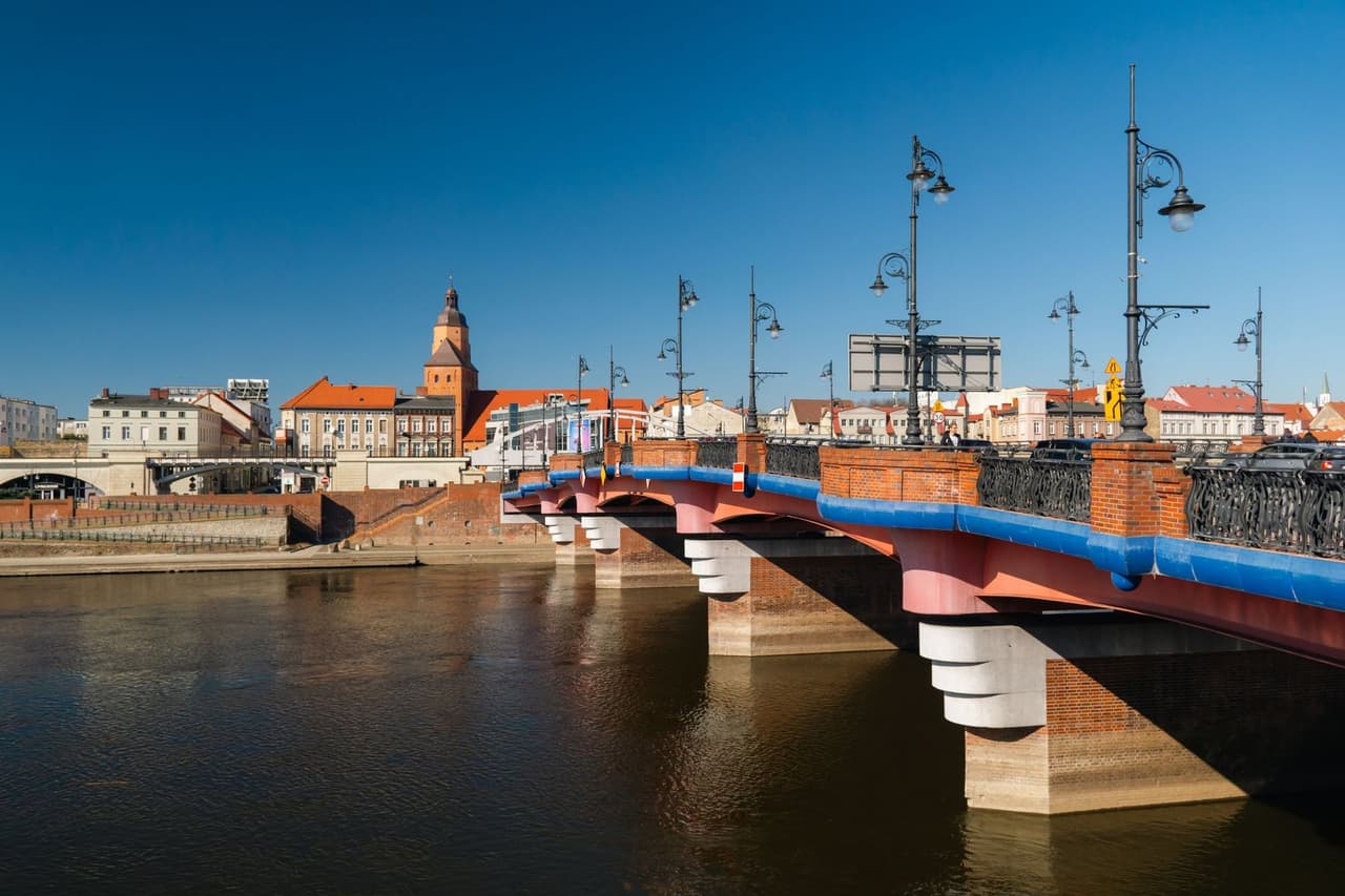 The Old Town Bridge over the Warta in Gorzów Wielkopolski